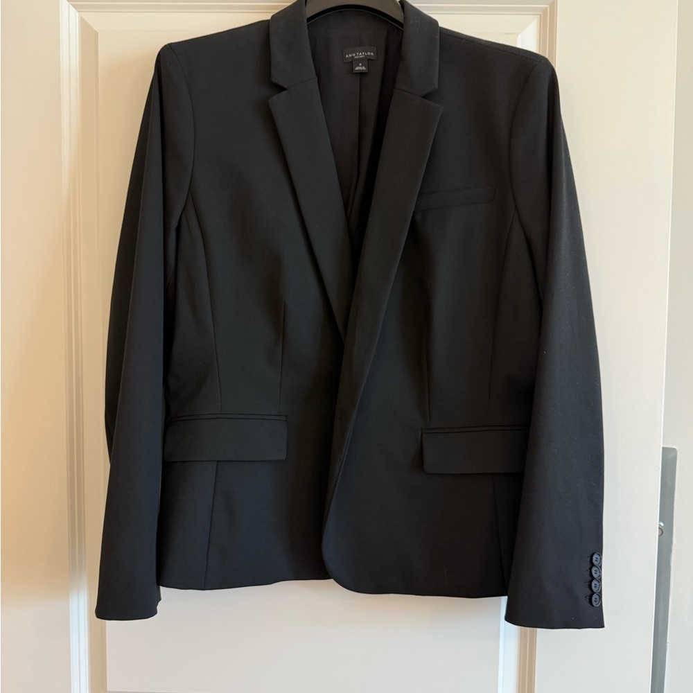 Ann Taylor Factory Black Tailored Blazer